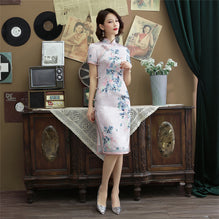 Modern chinese sale silk dress