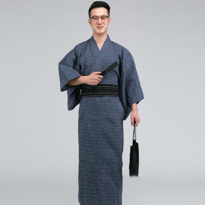 IDREAMMART Plaids & Checks Pattern Traditional Japanese Kimono