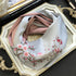Pañuelo de seda 100% natural de nivel superior con bordado floral hecho a mano