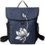 Hand Painted Lotus Pattern Chinese Style Canvas Backpack