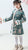 Robe ouatée Cheongsam pour fille en brocart floral au genou avec bord en fourrure