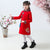 Calp Pattern Cheongsam Top Vestido chino de niña de lana