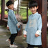 Costume de kung-fu pour enfant à broderie de dragon Costume chinois traditionnel long