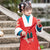 Disfraz de año nuevo chino Hanfu acolchado para niña con bordado de Phoenix