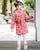 Vestido chino cheongsam para niños con diseño de cariño con borlas