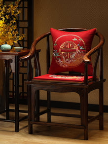 Chinese rosewood chair online cushions