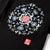 Camiseta unisex de manga corta 100% algodón con bordado floral