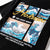 T-shirt unisex a maniche corte in 100% cotone con stampa Sea Wave