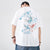 Phoenix & Peony Stickerei 100 % Baumwolle Rundhals chinesisches T-Shirt