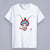 T-shirt da donna con scollo tondo a maniche corte a tema Opera di Pechino