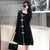 Robe chinoise de style Lolita à manches longues et col à revers Petite robe noire