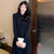 Mini abito cinese in maglia a maniche lunghe stile Lolita