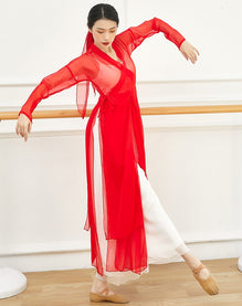 Elegant Chinese Style Classical Dance Costume Yoga Wear – IDREAMMART