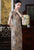 Robe chinoise traditionnelle à manches courtes en coton fantaisie à fleurs Cheongsam