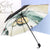 Lotus Chinese Ink Painting Oriental Folding Umbrella