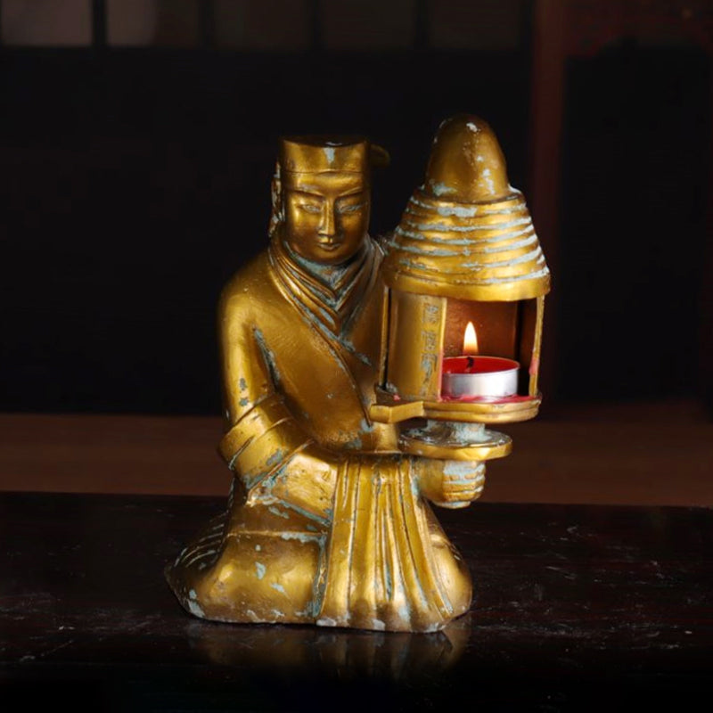 Dinastía Qing China antigua niña pequeña lámpara de noche decoración d –  IDREAMMART